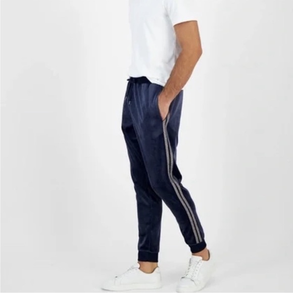NWT, INC International Concepts, Men's Velour Side Stripe Jogger Pant - Picture 3 of 10
